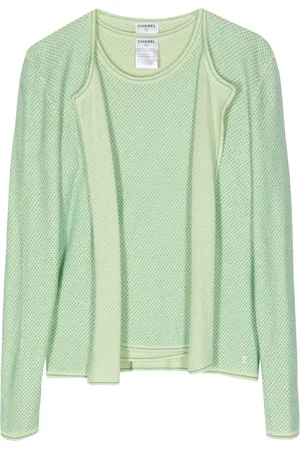 CHANEL 2001 embroidered cardigan set