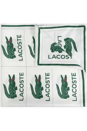 Lacoste Embroidered silk scarf