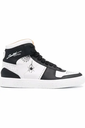 Philipp Plein Panelled spider print sneakers