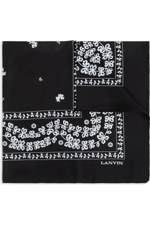 Lanvin Floral-print silk scarf