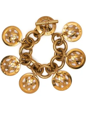 Céline Pre-owned medallion-charm chain bracelet