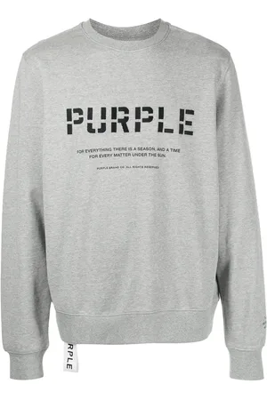 Purple Brand Stencil logo-print sweatshirt