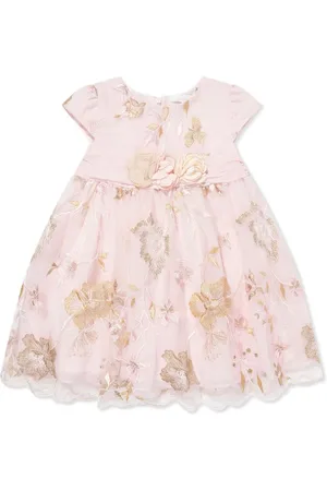 PATACHOU Floral-embroidered tulle dress