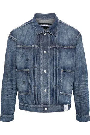 NEIGHBORHOOD Paint-splatter denim jacket