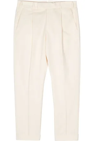 PT Torino Pressed-crease slim-cut trousers