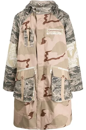 Marine Serre Multi-panel hooded coat