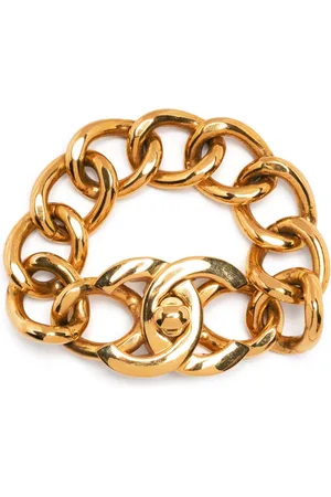 CHANEL 1996 CC turn-lock chunky bracelet
