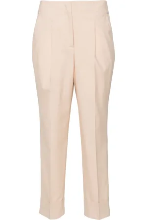 PESERICO SIGN Chain-detail tapered-leg trousers