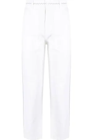 NICK FOUQUET Embroidered straight-leg trousers