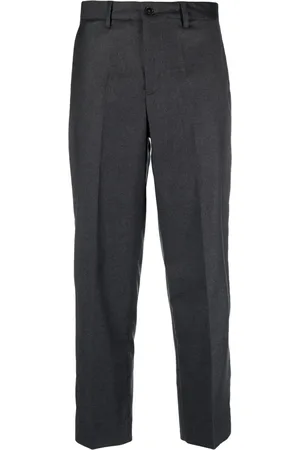 BRIGLIA Jean pleated tapered trousers