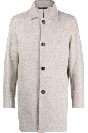 Manzoni 24 Single-breasted virgin wool-blend coat