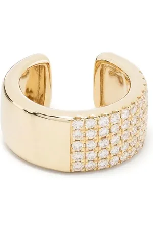 Mizuki 14kt yellow Sea of Beauty diamond ear cuff