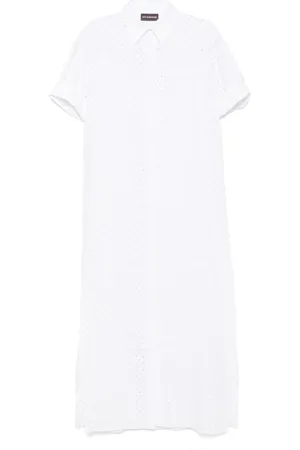 MVP Wardrobe Embroidered shirt dress
