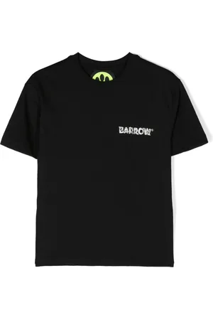 BARROW Illustration-print cotton T-shirt