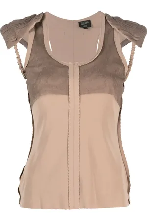 Jean Paul Gaultier 2000s shoulder-pads tank top