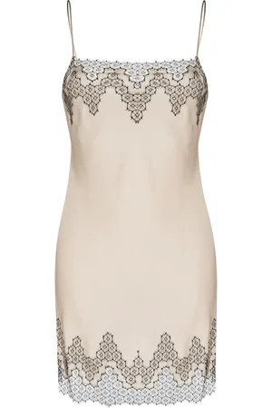 CARINE GILSON Calais-Caudry lace slip dress