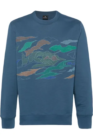 Paul Smith Landscape-embroidered cotton sweatshirt