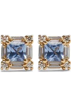 Suzanne Kalan 18kt gold sapphire earrings