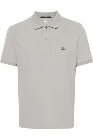 C.P. Company Logo-embroidered cotton polo shirt