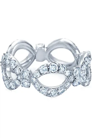 Kwiat 18kt gold diamond Jasmine open circles ring