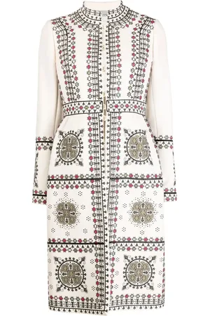 VALENTINO GARAVANI Embroidered high-neck coat