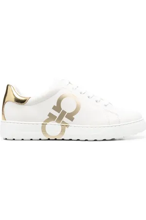 Salvatore Ferragamo Logo-print leather sneakers