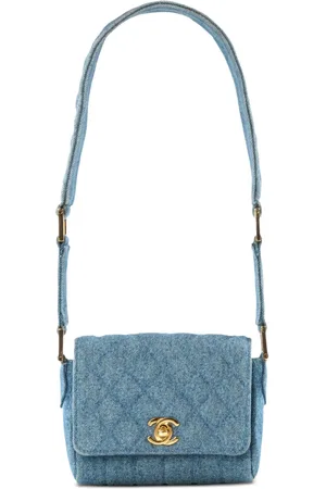 CHANEL 1989 mini denim shoulder bag