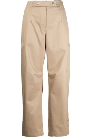 SYSTEM Straight-leg cotton trousers