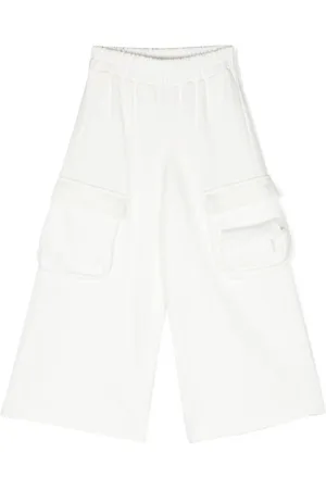 Fendi Wide-leg cotton track pants