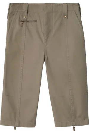 Burberry Cotton cropped trousers