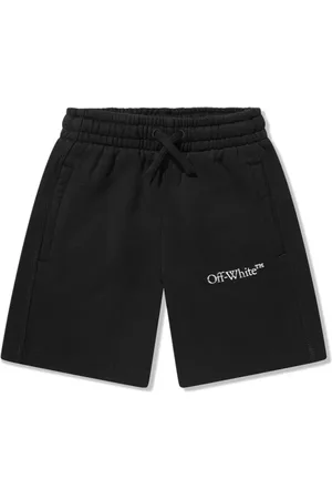 OFF-WHITE Logo-print cotton shorts