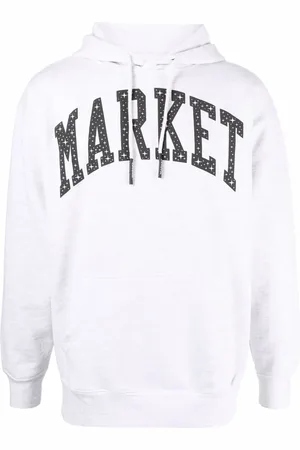 MARKET Logo-print drawstring hoodie