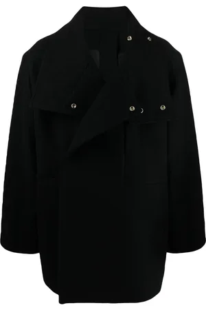 Rick Owens Double-breasted virgin wool coat
