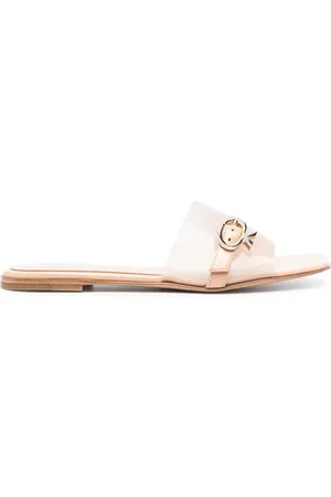 Gianvito Rossi Buckle-detail square-toe sandals