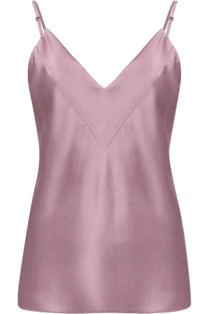 FORTE FORTE Spaghetti-strap satin top