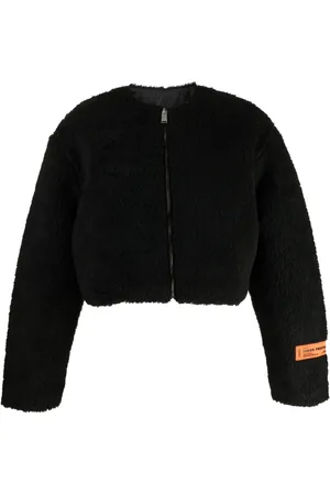 Heron Preston Fleece-texture zip-up jacket