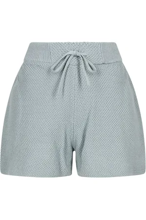 HONOR THE GIFT Logo-embroidered knitted shorts
