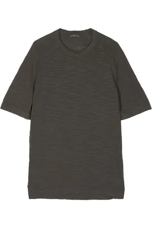 TRANSIT Round-neck cotton-blend T-shirt
