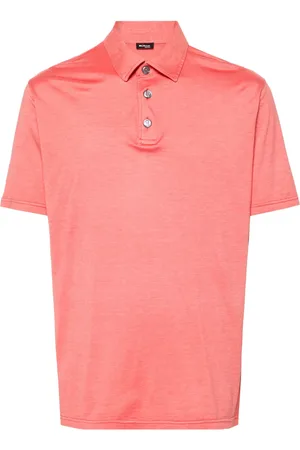 Kiton Mélange jersey polo shirt