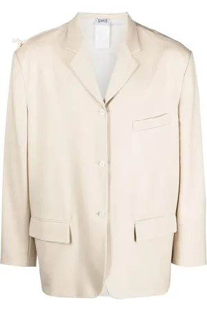 MAGLIANO Patchwork-panel single-breasted blazer
