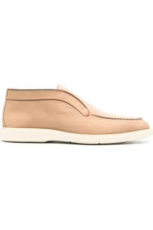 santoni Leather slip-on boots