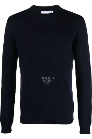 Moschino Slogan-intarsia sweater