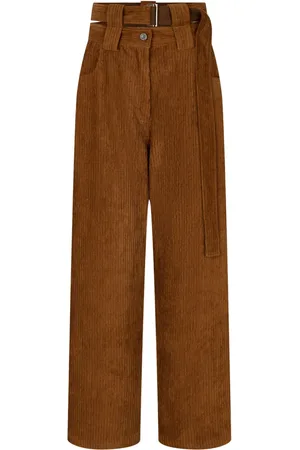 Studio Tomboy Corduroy press-creased trousers