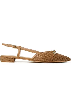 Twin-Set Woven slingback flats