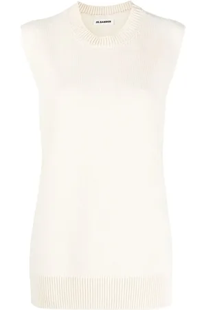 Jil Sander Cashmere wool blend knit vest