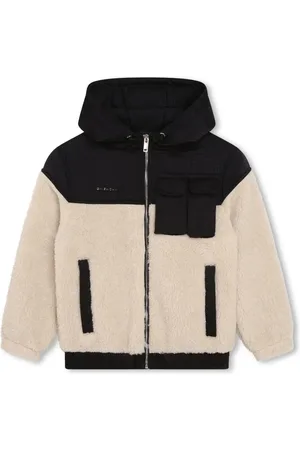 Givenchy Logo-appliqu?? panelled hooded jacket