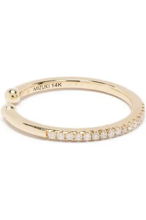 Mizuki 14kt yellow Sea of Beauty diamond ear cuff