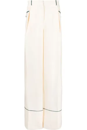 Bally Contrast-piping silk pyjama trousers