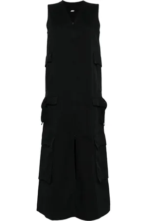 JNBY Cargo-pocket cotton midi dress