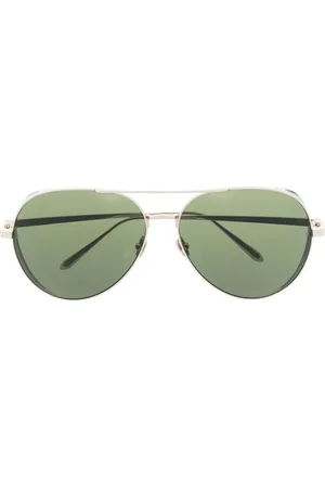 Linda Farrow Pilot-frame tinted sunglasses
